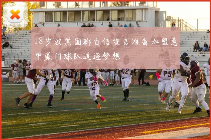 18岁波黑国脚自信宣言准备加盟意甲豪门球队追逐梦想